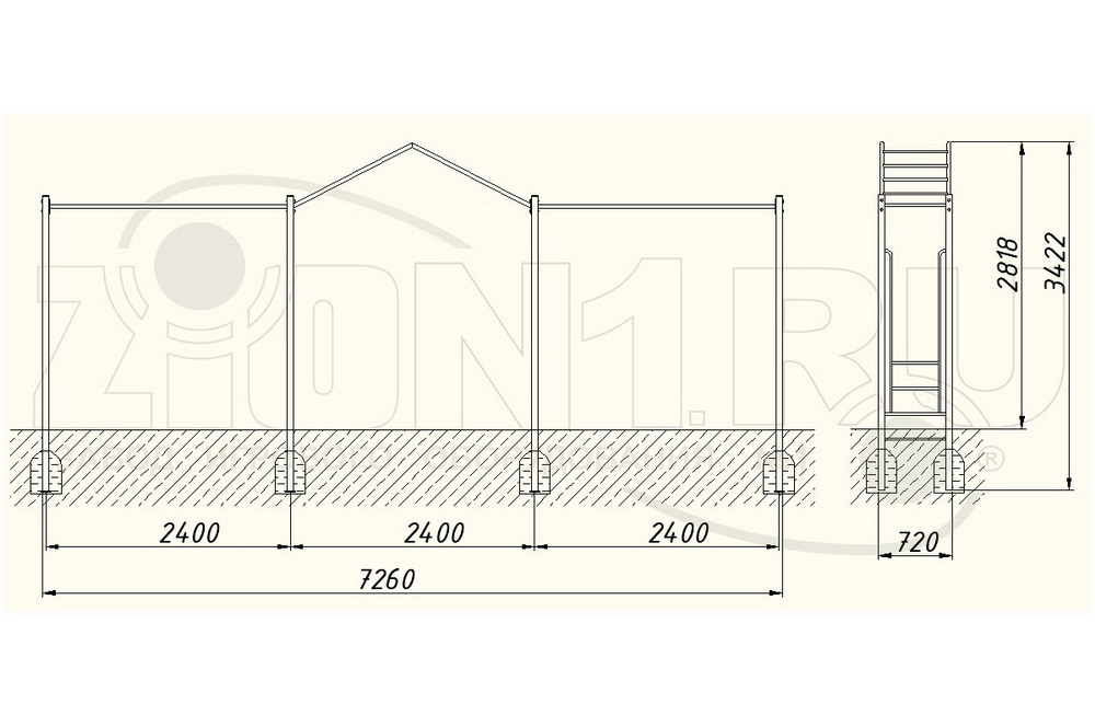 Рукоход ZION Курсант (СЭ056)