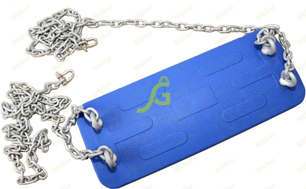 Качели одиночные с металлическим вкладышем IgraGrad синие