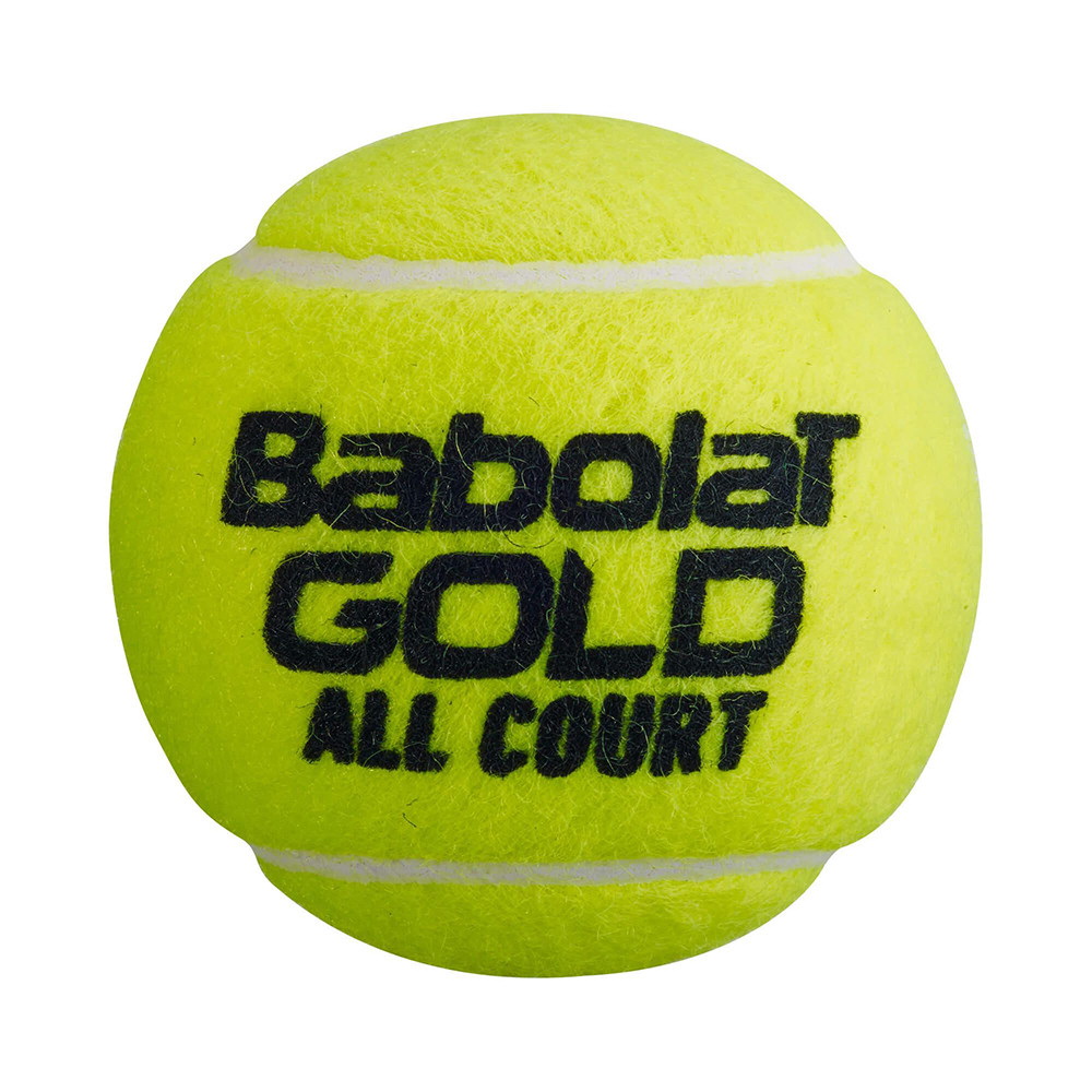 Мяч теннисный BABOLAT Gold All Court 3B, нат. резина, фетр (11.404)