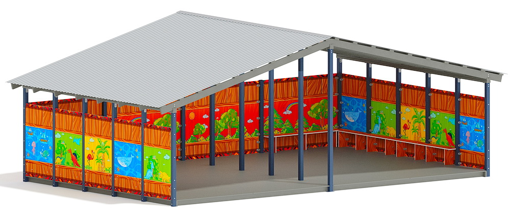 Теневой навес (Карандаши) МФ 70.8.5-09