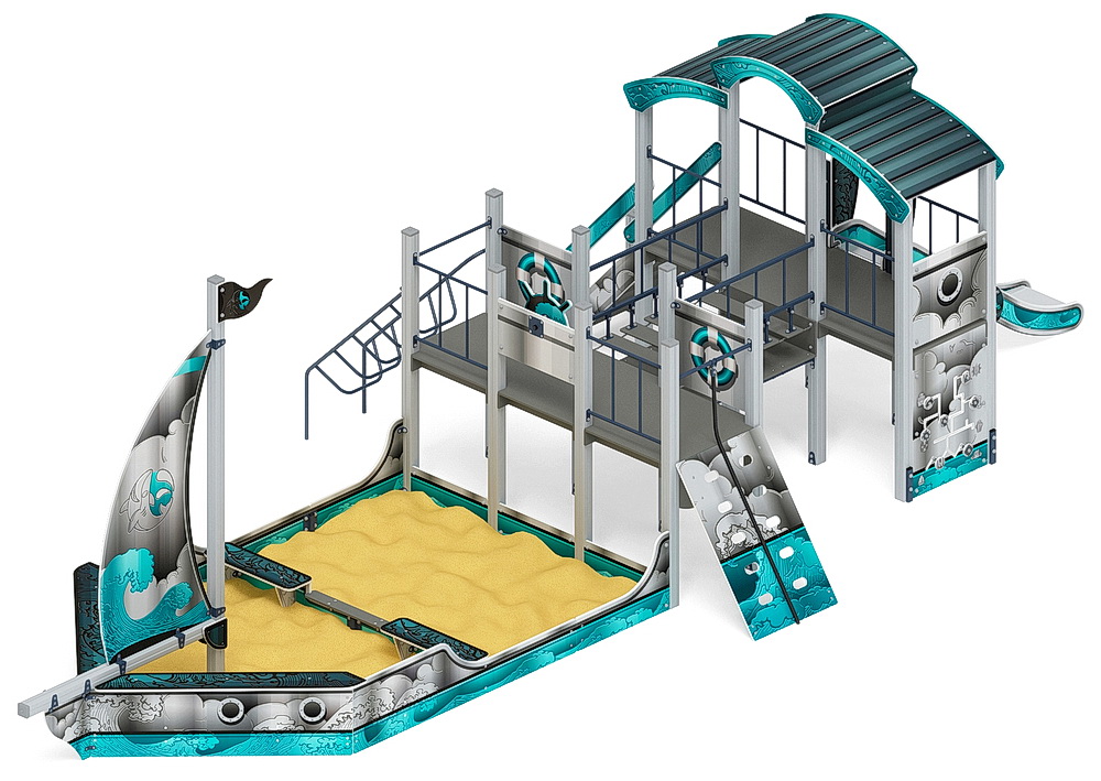 ПАРУСНИК детский игровой комплекс ДИК 2.03.3.02-05 (H=1200)