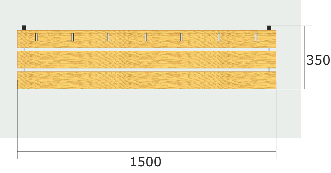 Скамейка для раздевалок СВ4 (СВ0101)