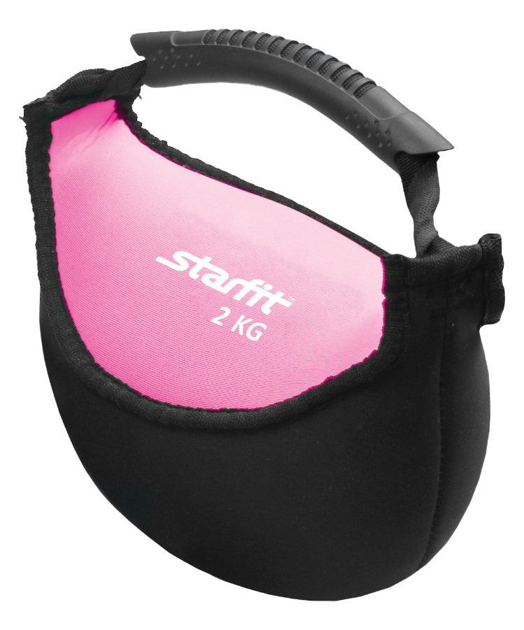 Гиря мягкая неопреновая STARFIT DB-601 2 кг, розовая