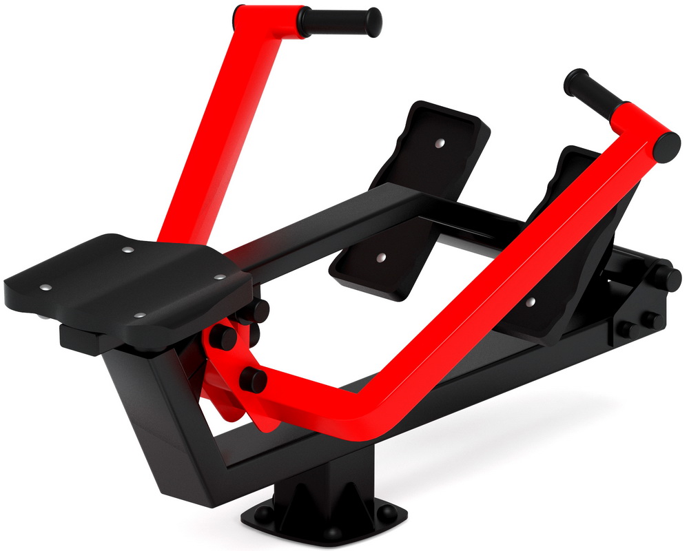 Тренажер уличный ГРЕБЛЯ (красный) СТ 008-11.П