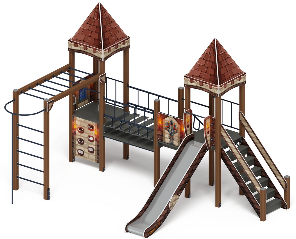 ЗАМОК детский игровой комплекс ДИК 2.18.01-02 (H=1500)