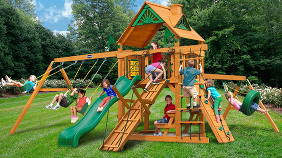 Детская деревянная игровая площадка ГУЛЛИВЕР