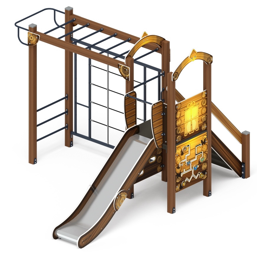 ИГРАЙТЕ С НАМИ (Эко) детский игровой комплекс ДИК 2.01.1.05-02 (Н=1200)