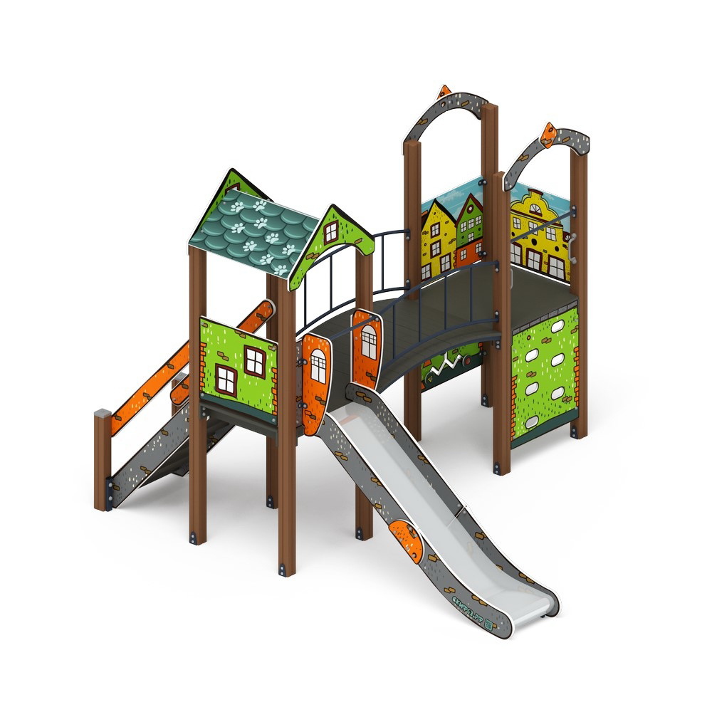 РАДА (Город) детский игровой комплекс ДИК 2.01.2.05-01 (H=1200)