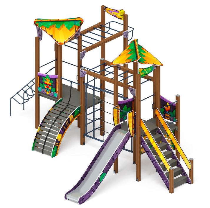ВОЛШЕБНЫЙ ГОРОД детский игровой комплекс ДИК 2.19.01-01 (H=1500)