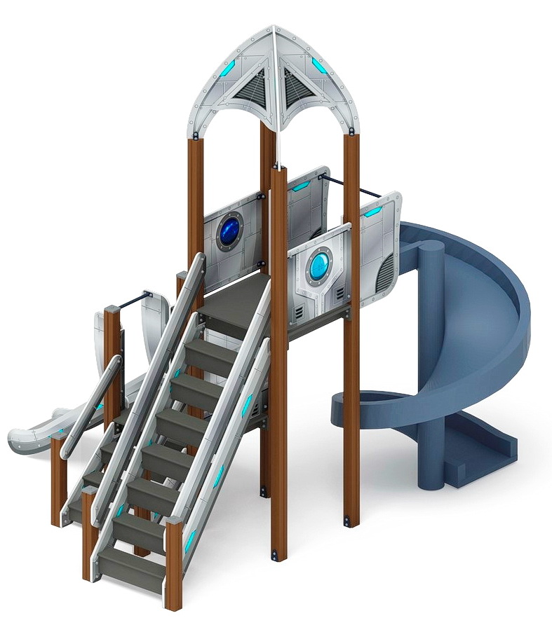 КОСМОПОРТ детский игровой комплекс ДИК 2.14.04-01 (H=750, H=2000)