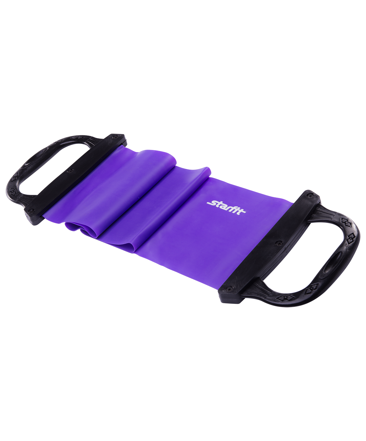 Эспандер ленточный ES-202 жесткая ручка, фиолетовый