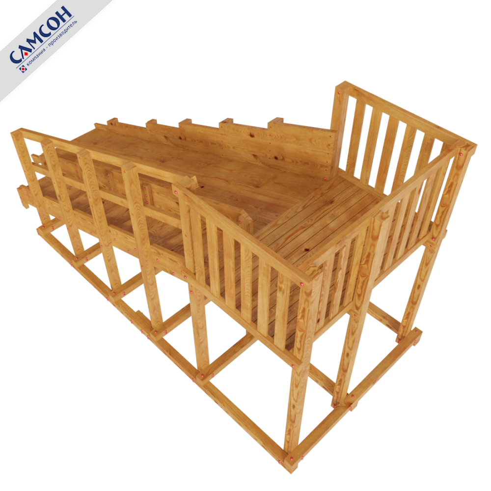 Детская зимняя горка ИСЛАНДИЯ Самсон