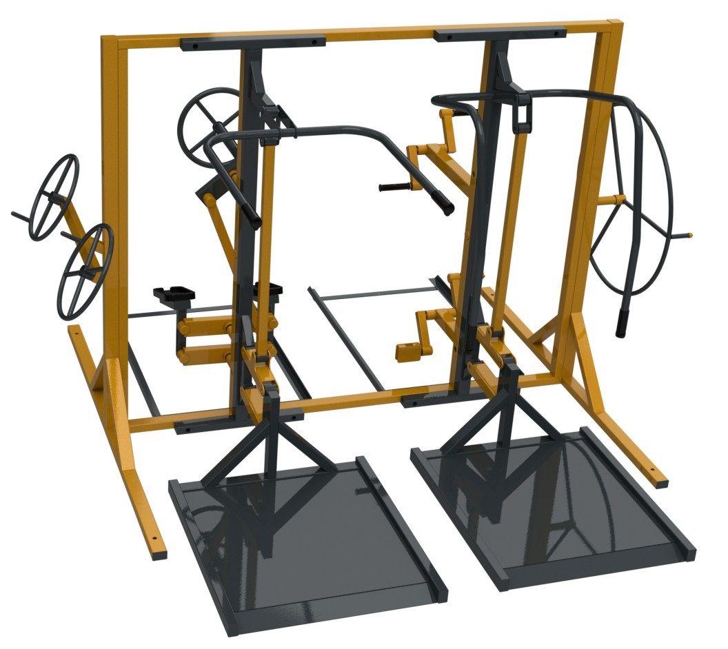 Комплекс с  уличными тренажерами УТИ3 Air Gym YTR004