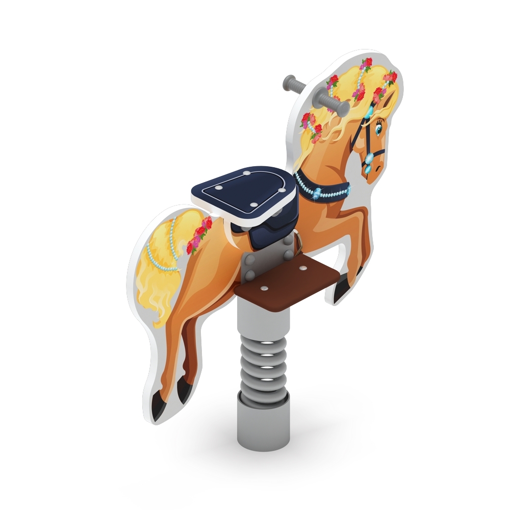 ЛОШАДКА 4 качалка на пружине ИО 22.01.13-02