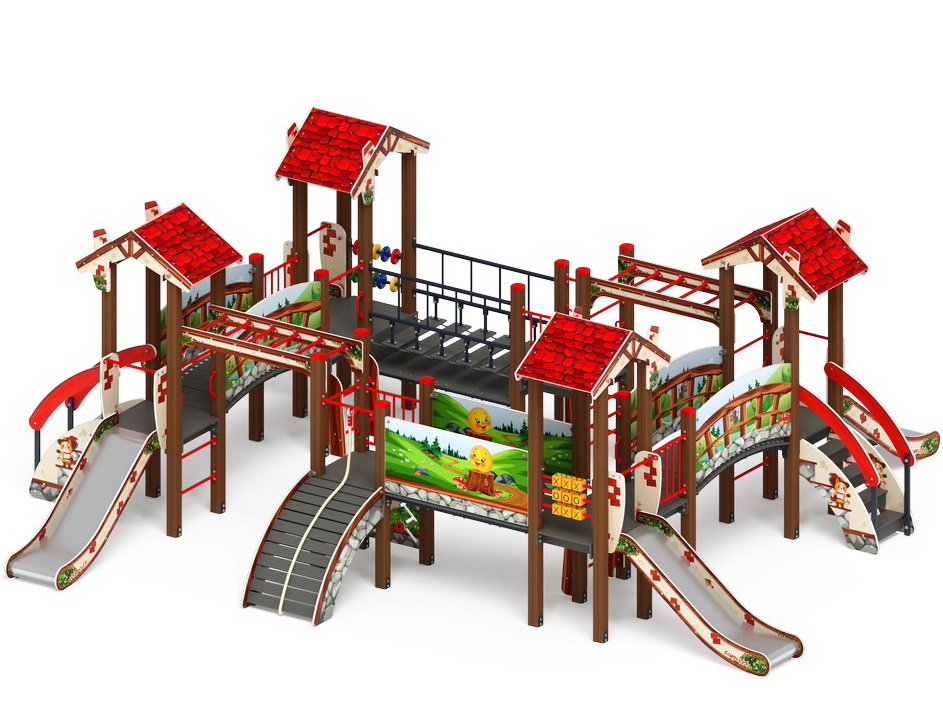 В ГОСТЯХ У СКАЗКИ детский игровой комплекс ДИК 1.05.01-08.С (H=900)