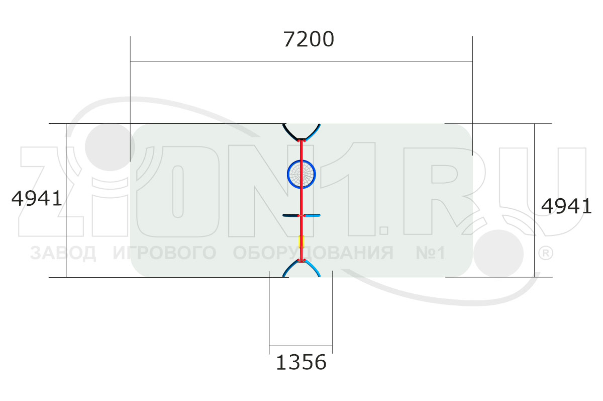 Качели детские ZION Восход 4 (К079) Гнездо и стандарт