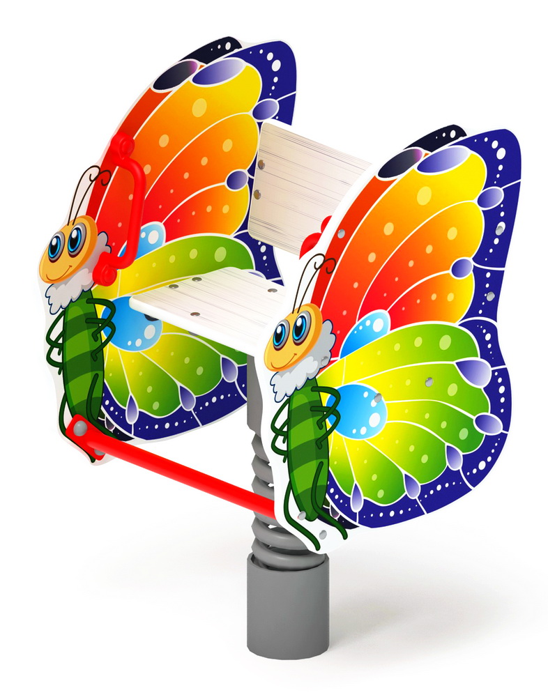 БАБОЧКА качалка на пружине ИО 22.01.01-01