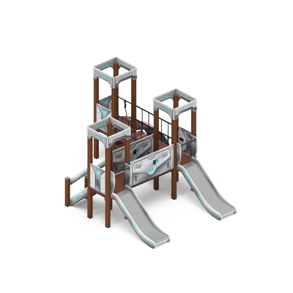 КОРОЛЕВСТВО (техно) детский игровой комплекс ДИК 1.15.03-02 (H=900)