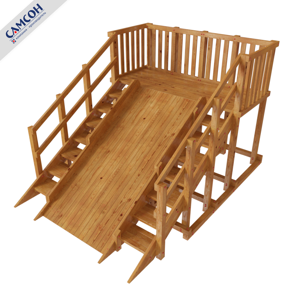 Детская зимняя горка ГРЕНЛАНДИЯ Самсон