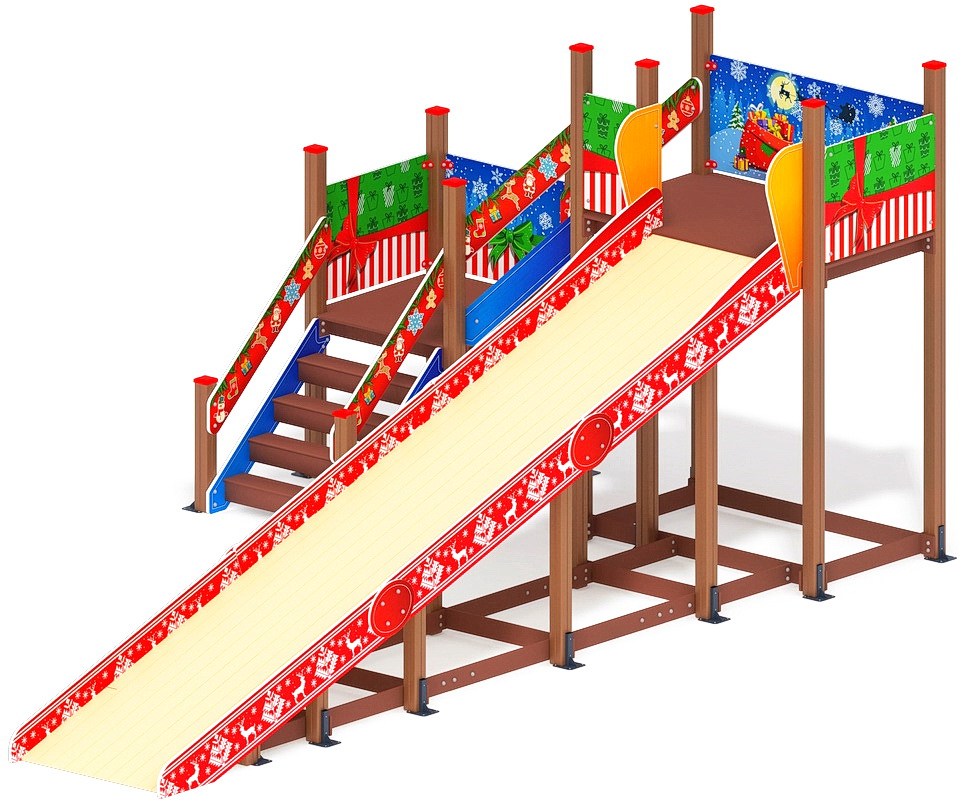 Горка зимняя (Н=2000) (Новый год) ИО 49.01.02-01