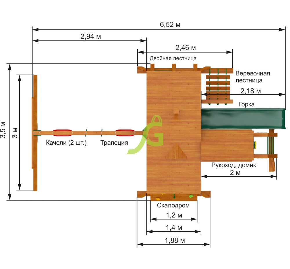 Детская площадка IgraGrad Крепость Фани Deluxe