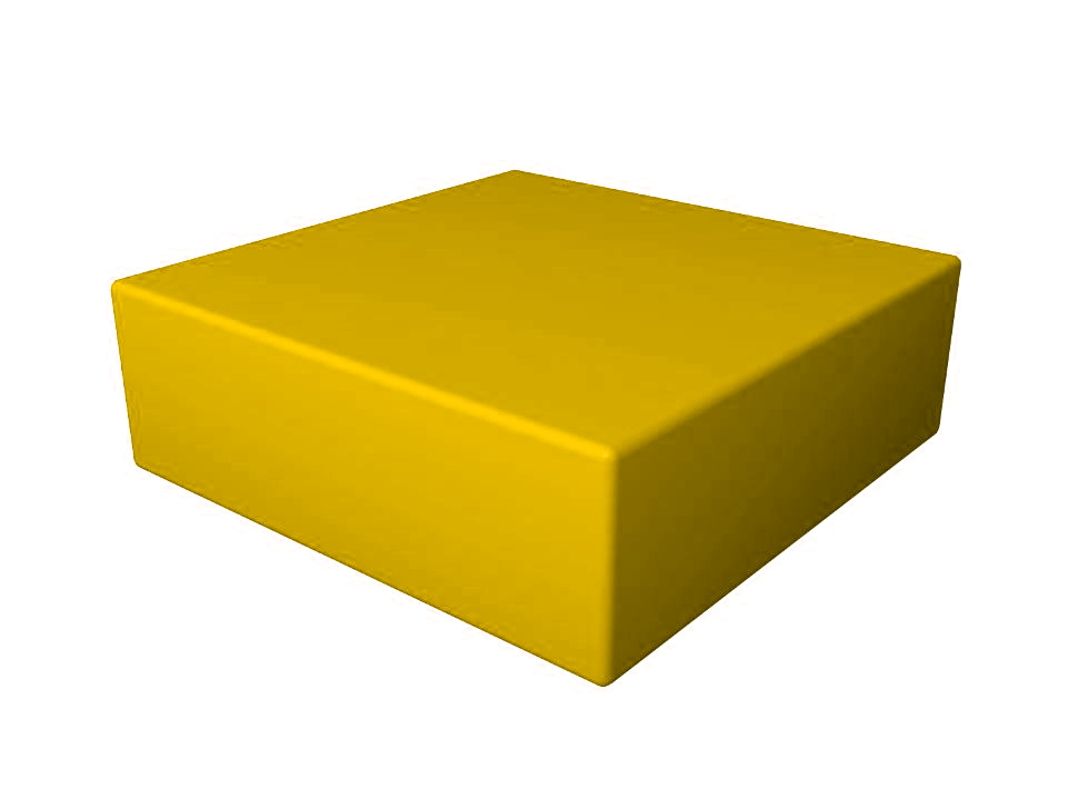 Прямоугольник (300*300*100) ДМФ-ЭЛК-02.03.01 жёлтый