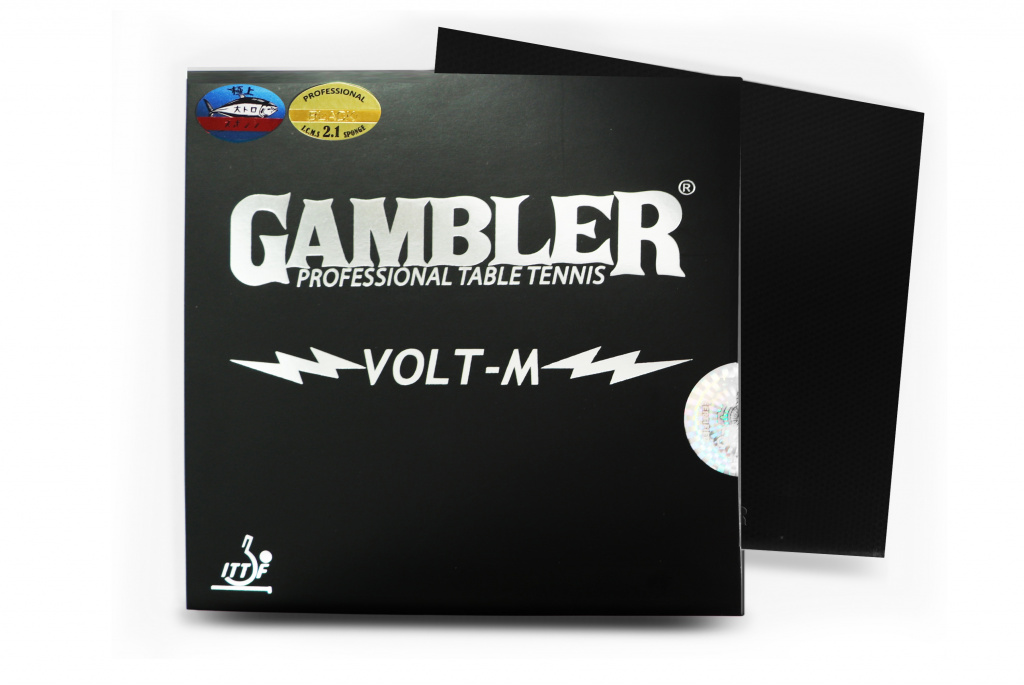 Накладка на ракетку для настольного тенниса GAMBLER Volt m medium 2,1 black