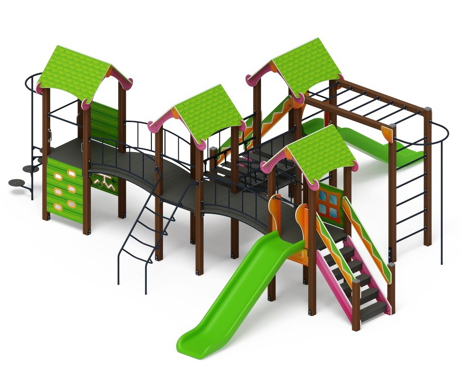 ЛУКОМОРЬЕ детский игровой комплекс ДИК 2.25.08-01 (H=1200)