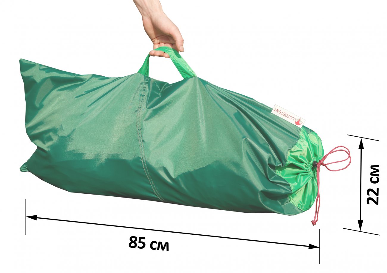 Летняя палатка ЛОТОС 3 Саммер (встроенное дно, стеклокомпозитный каркас)