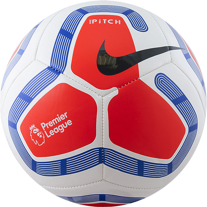 Мяч футбольный Nike Pitch PL (бело-синий)