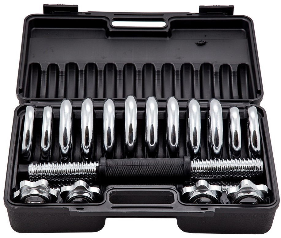 Набор гантелей 15 кг, в кейсе