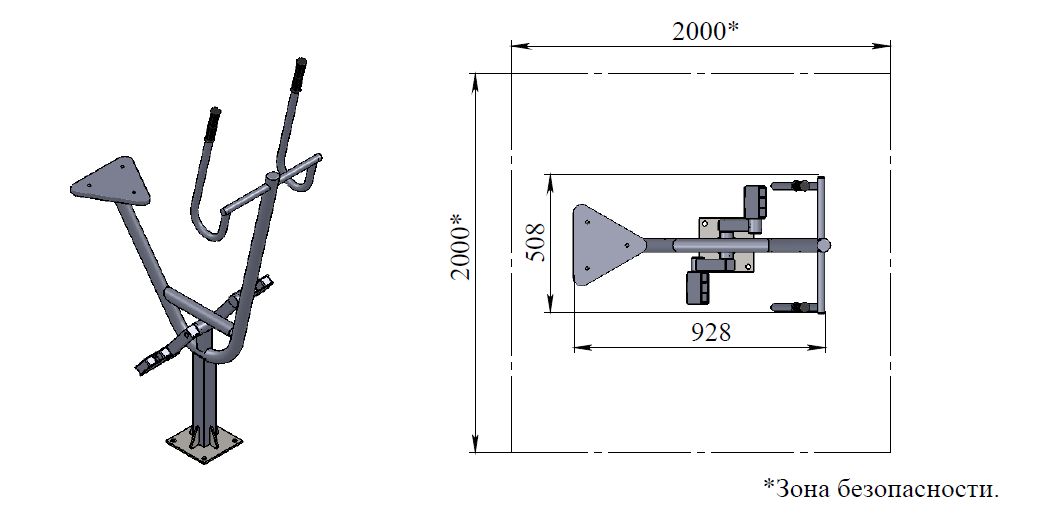 Уличный тренажер велосипед Air-Gym YT45