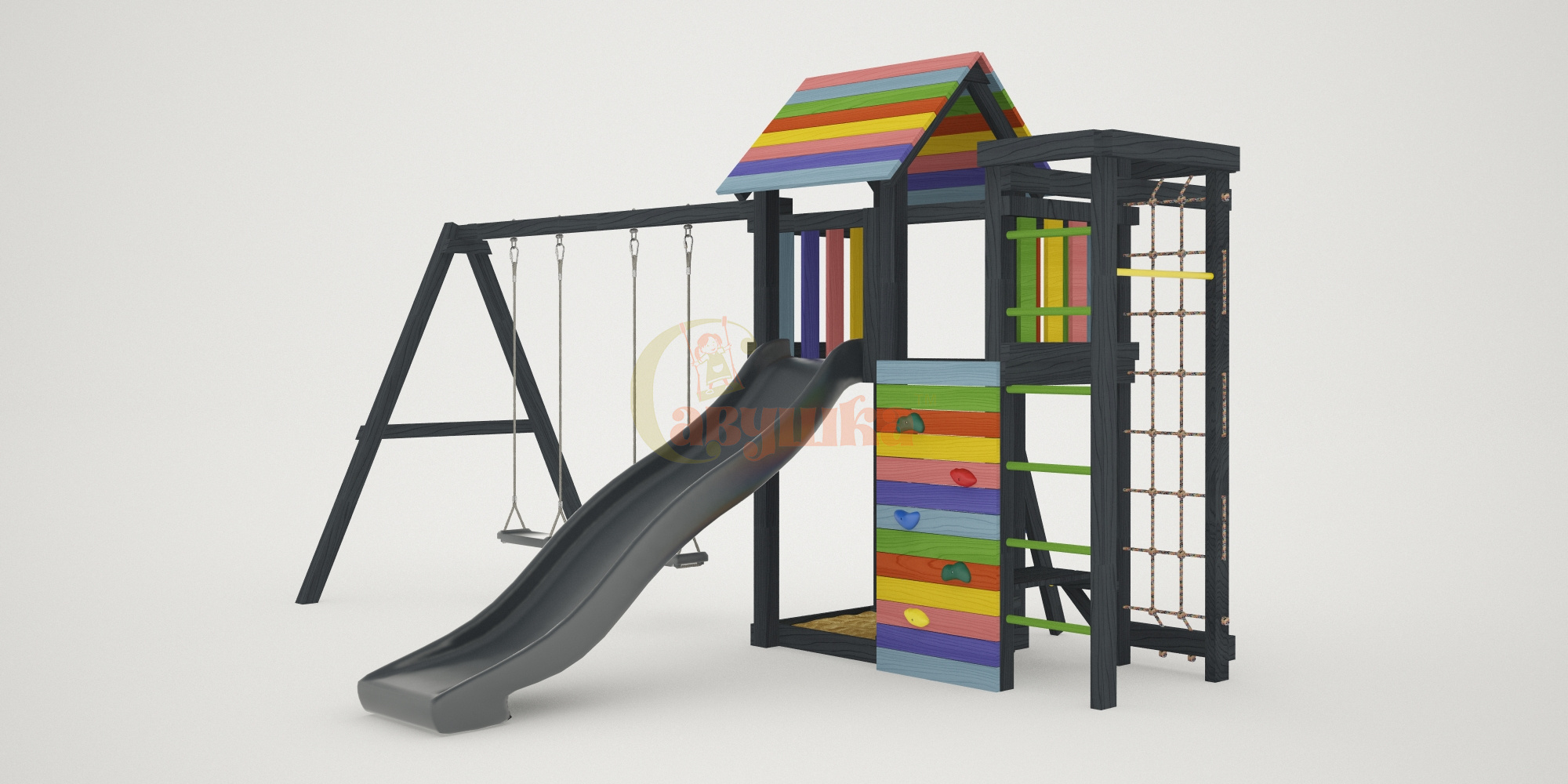 Детская площадка Савушка 6 (Black Edition)