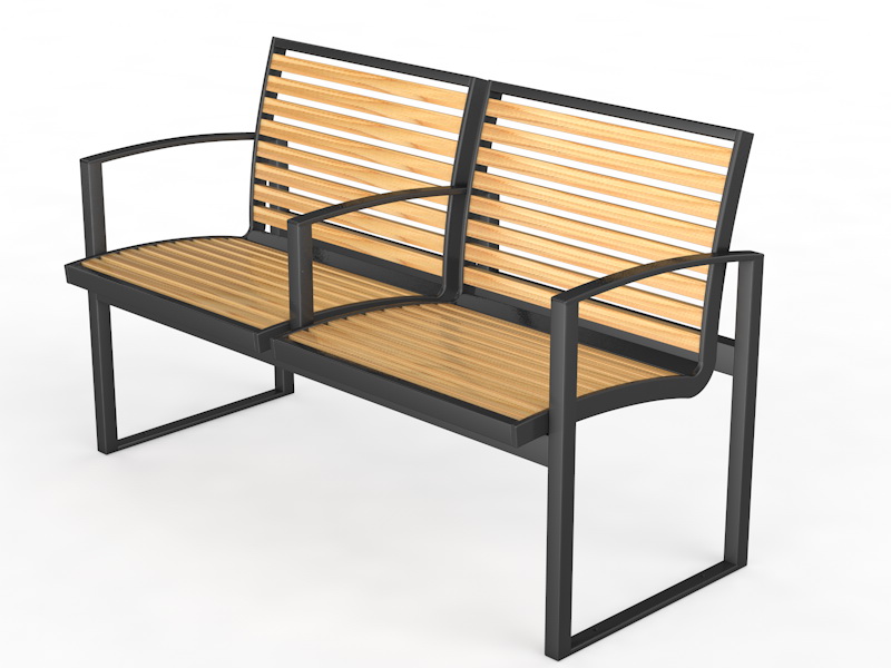 Уличная скамейка со спинкой «Барин» (14.6.5000)