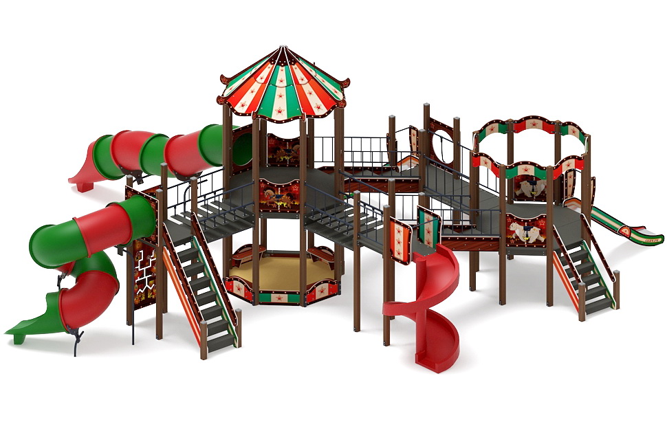 КАРНАВАЛ детский игровой комплекс ДИК 2.22.05-01 (H=2000, H=1200)