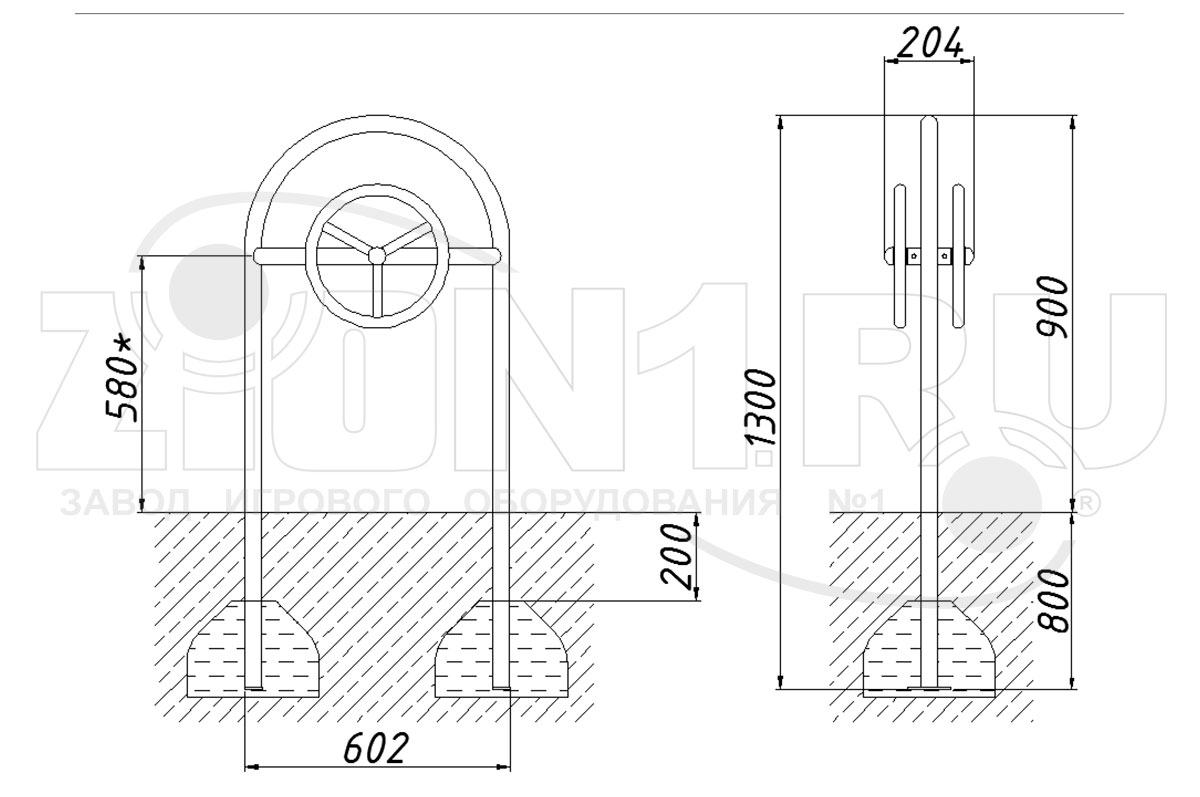 Игровой макет ZION Руль (ИМ102)