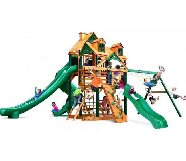 Детская деревянная игровая площадка ГОРЕЦ 2 РИВЬЕРА