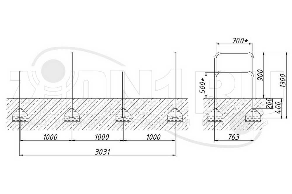 Дуги для подлезания ZION (СЭ039)