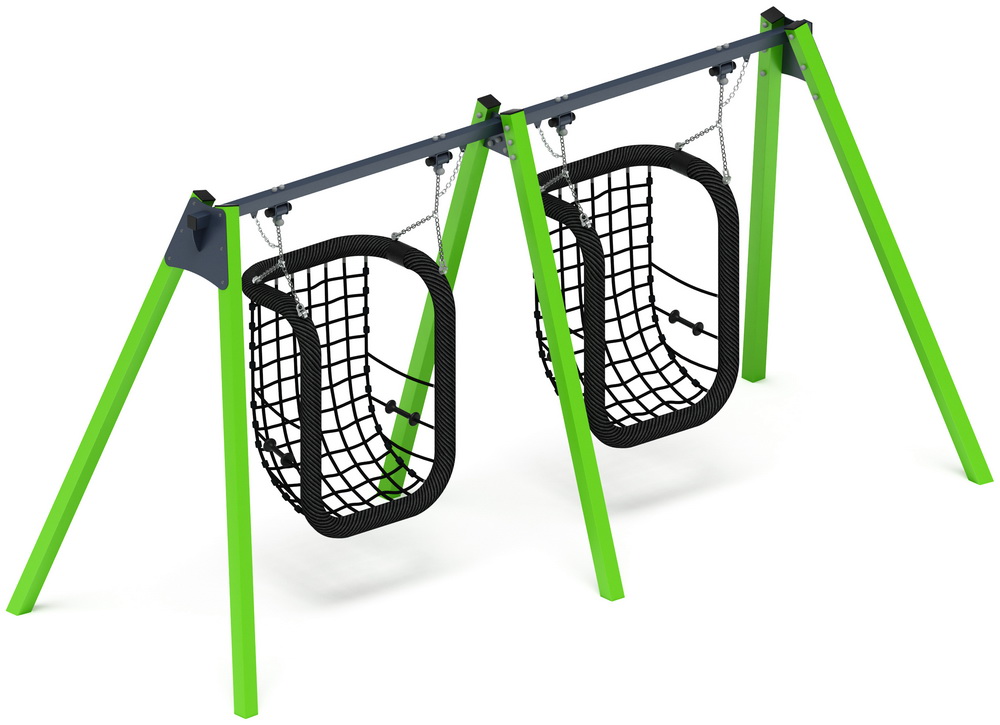 Качели М2 двойные ИО 12.М.08.08.01-02 (зеленый)