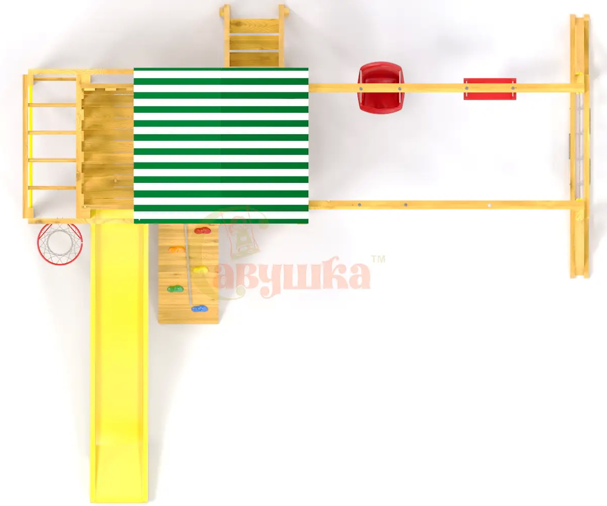 Детская площадка Савушка Мастер 4 Plus (горка 3 метра)