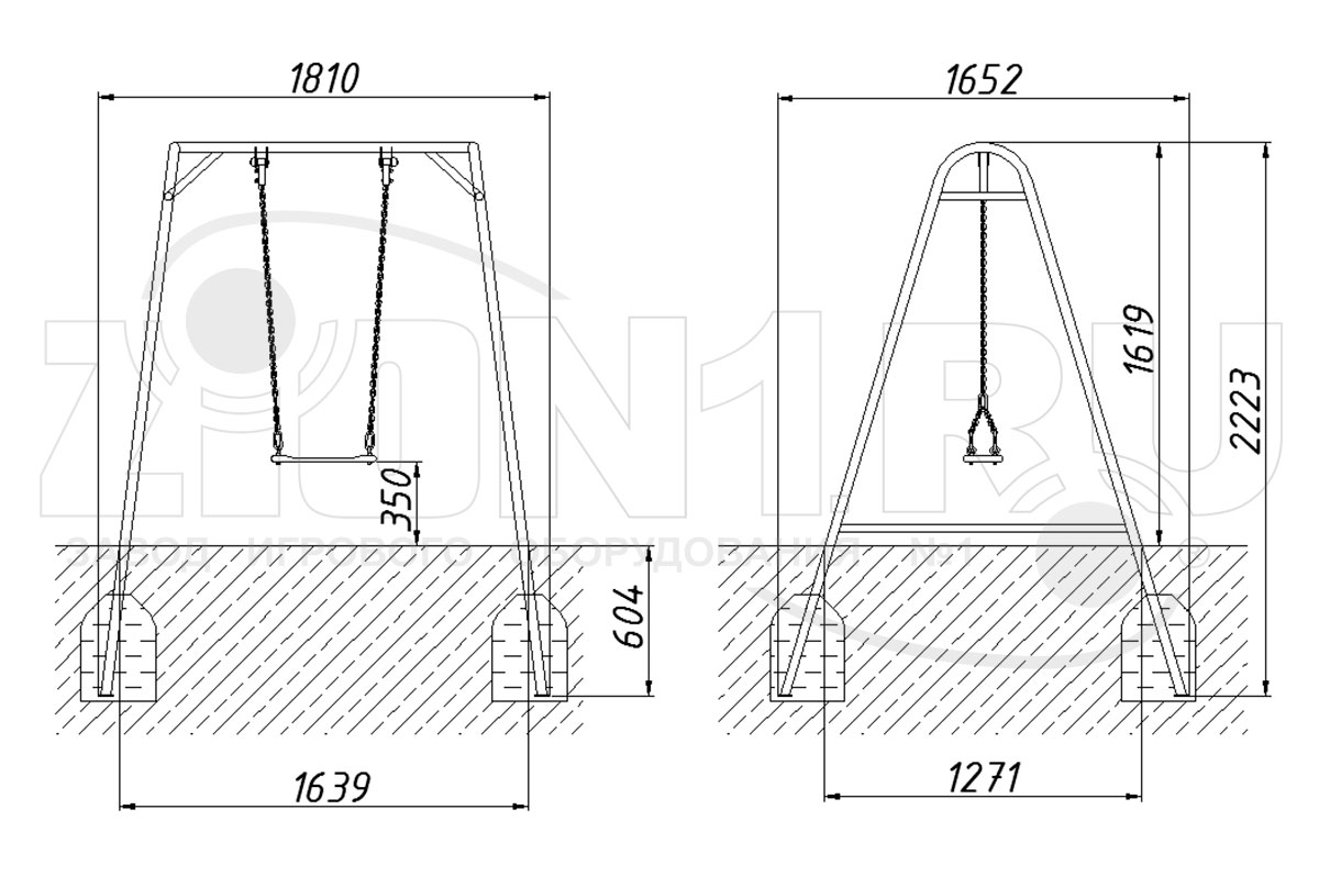 Качели детские ZION Малыш (К013)