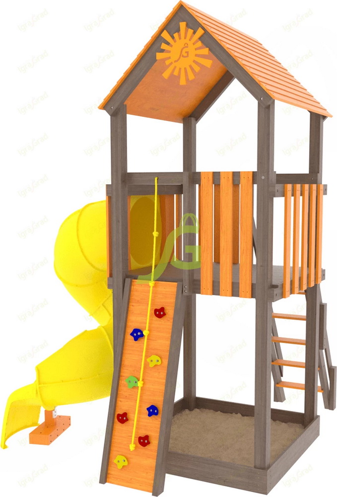 Детская площадка IgraGrad Панда Фани Tower с трубой