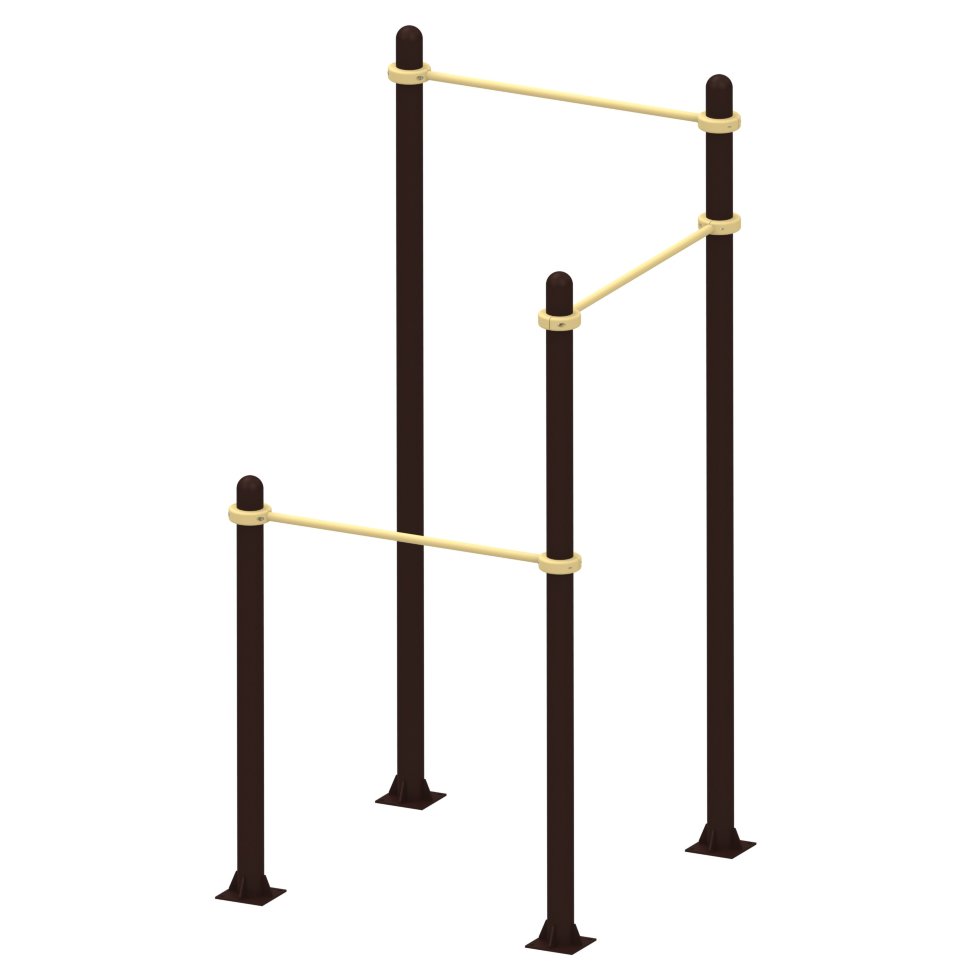 Трехуровневый П-образный турник Air-Gym YSK22