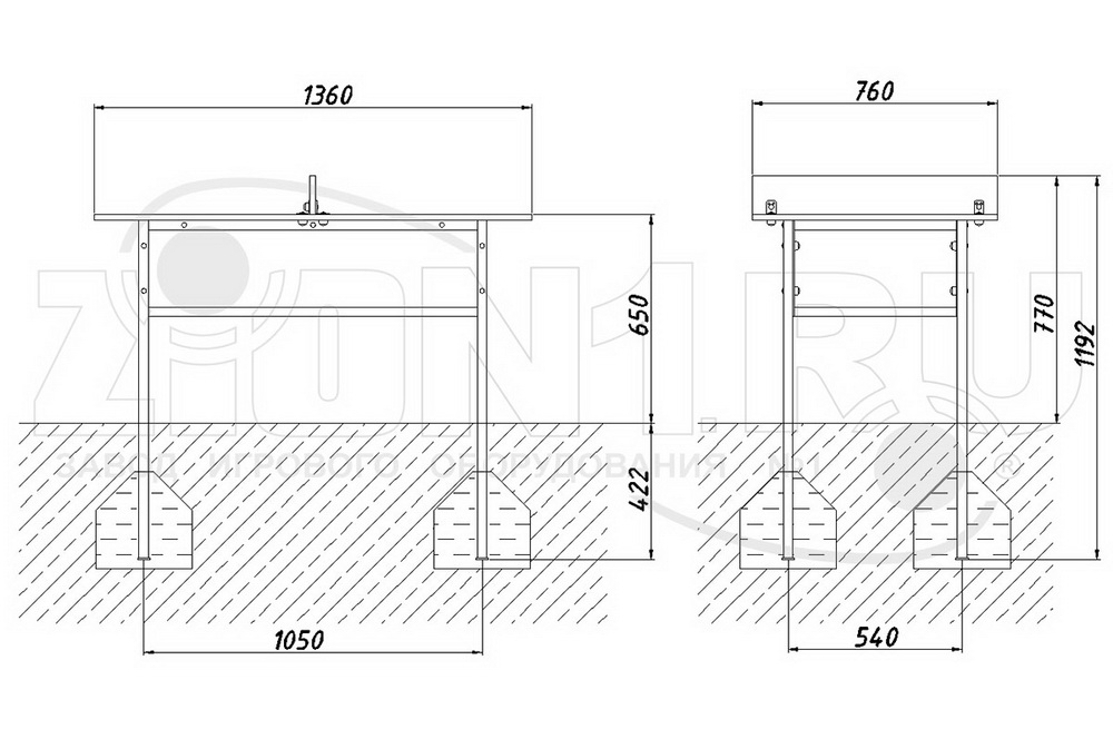 Теннисный стол ZION детский М3 (СЭ244)