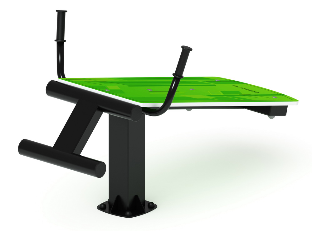 Тренажер уличный ЛАВКА ДЛЯ ПРЕССА (зеленый) СТ 002-12