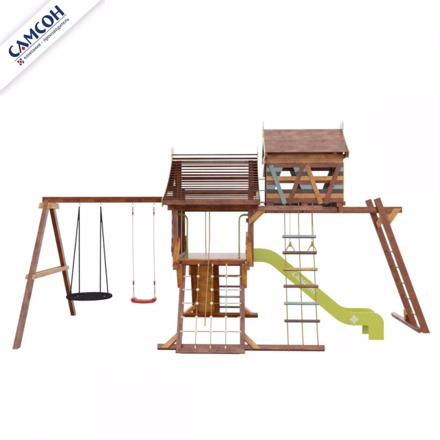 Детская игровая деревянная площадка ХИЖИНА АКВИТАНИЯ Самсон