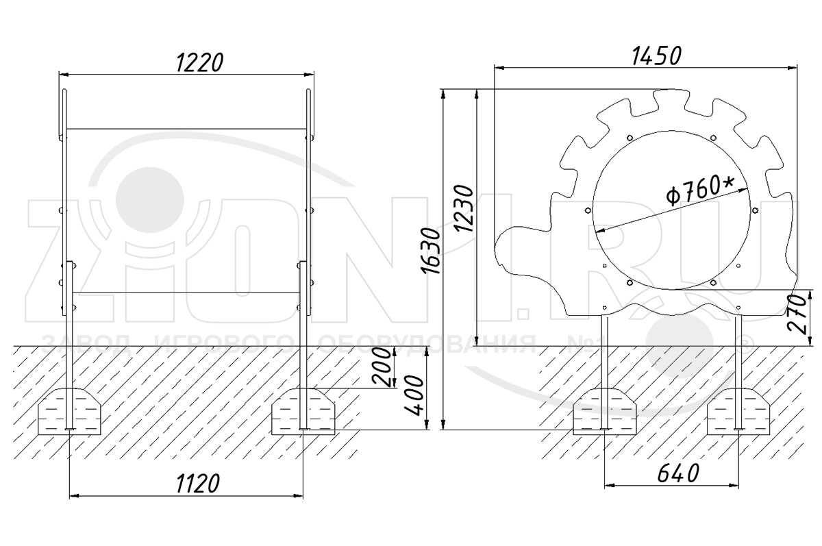 Лаз ZION Труба-Черепаха (ЭЛ026)