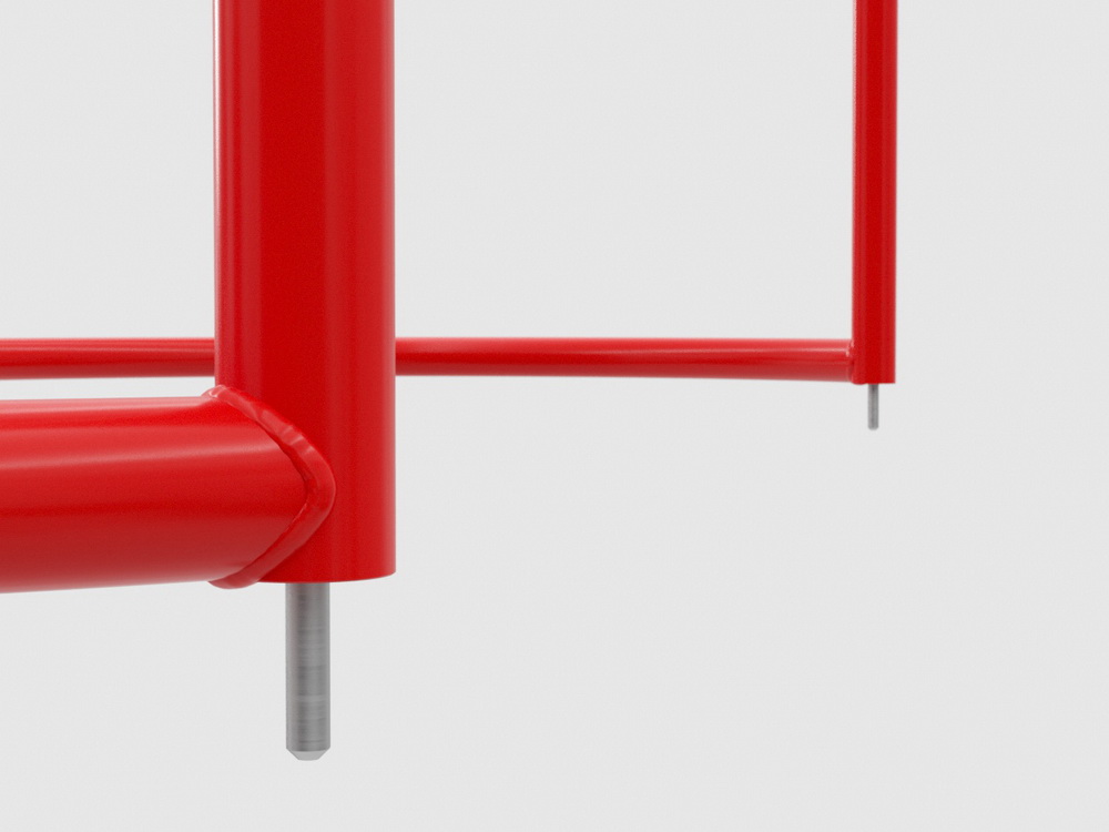 Ворота хоккейные профессион. (крепление под шпильку) (17.101-ш)