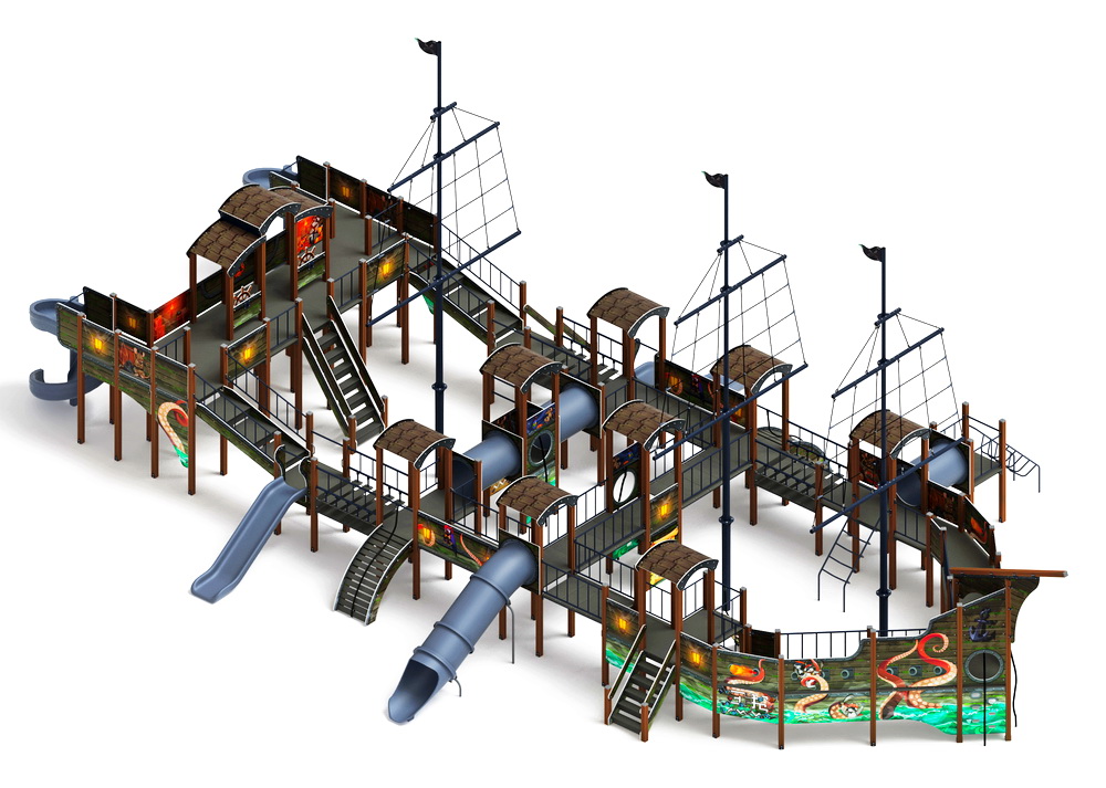 БАРКЕНТИНА детский игровой комплекс ДИК 2.03.3.06-11 (Н=1200 Н=1500 Н=2000)