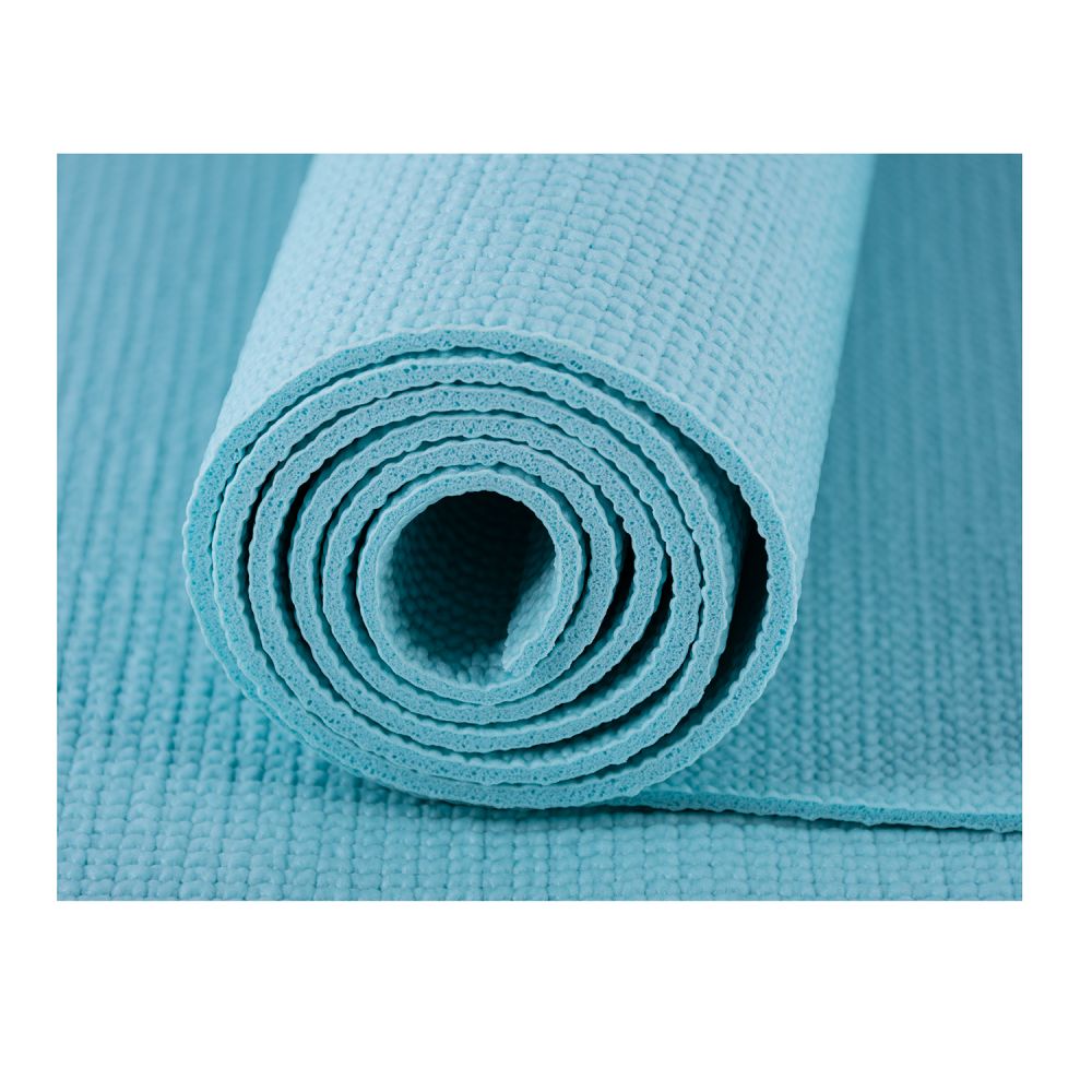 Коврик для йоги и фитнеса Atemi, AYM01BE, ПВХ, 173х61х0,3 см, голубой